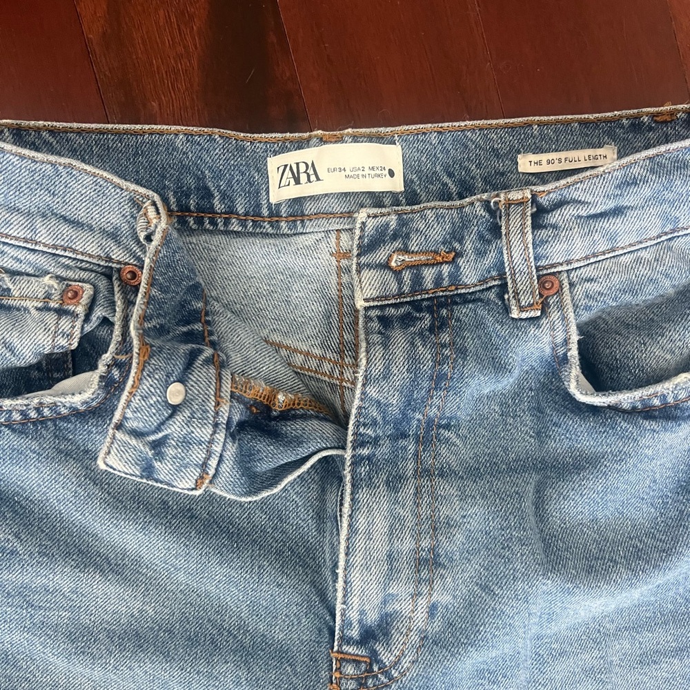 Zara Light Blue Denim Jeans